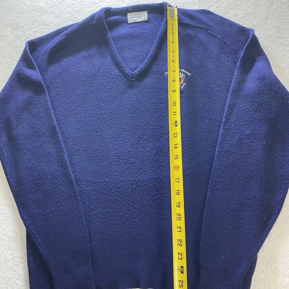 Vintage White House Presidential Seal V-Neck Sweater Grenache USA XL - Picture 4 of 6